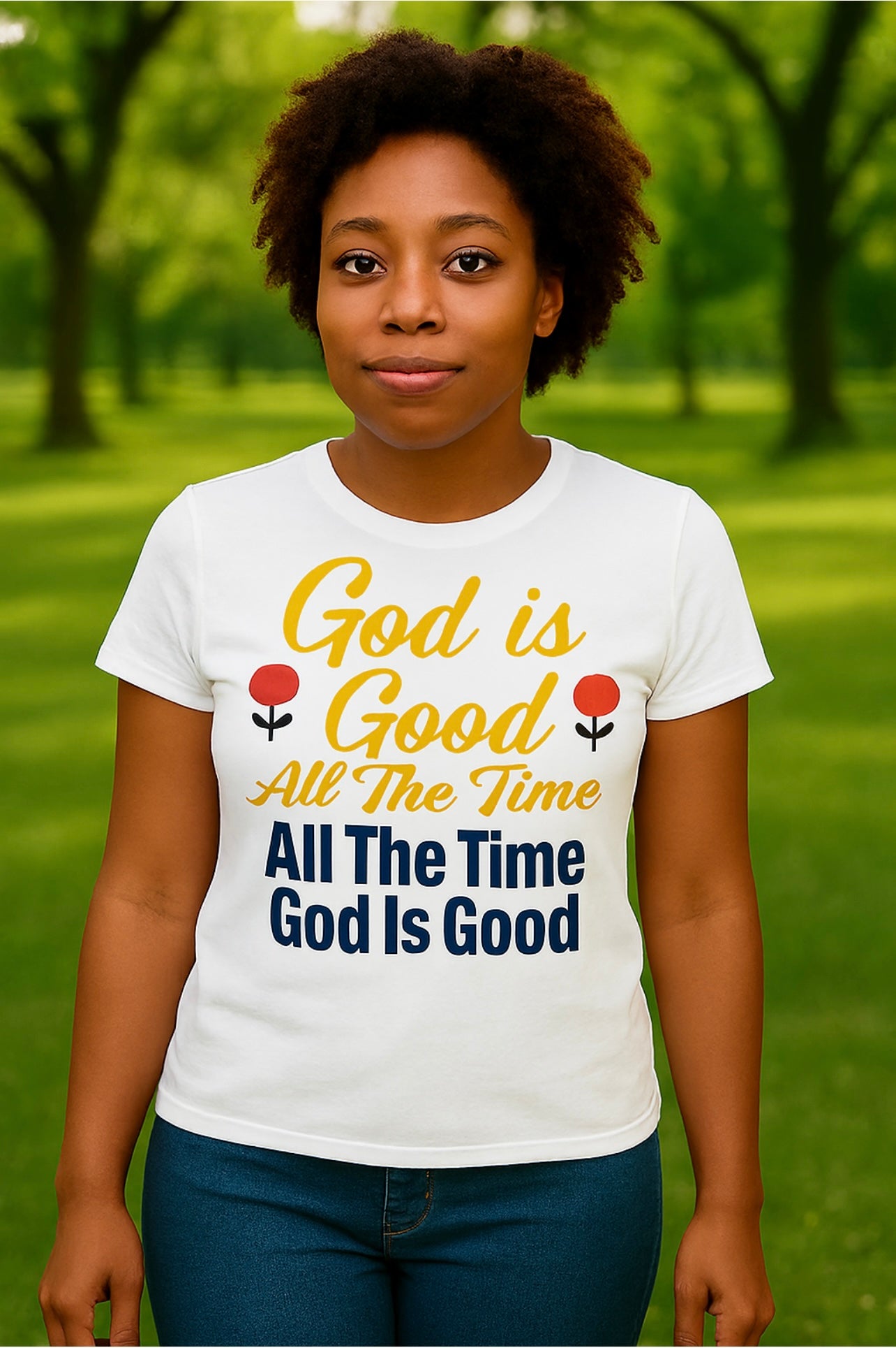 God Is Good All The Time, Inspirational PNG Design