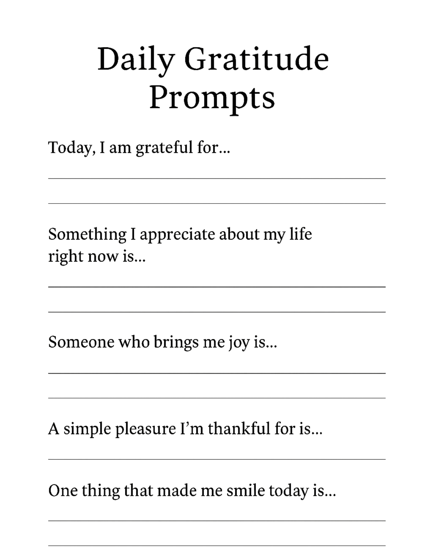 Daily Planner – 12 Page Printable Planner