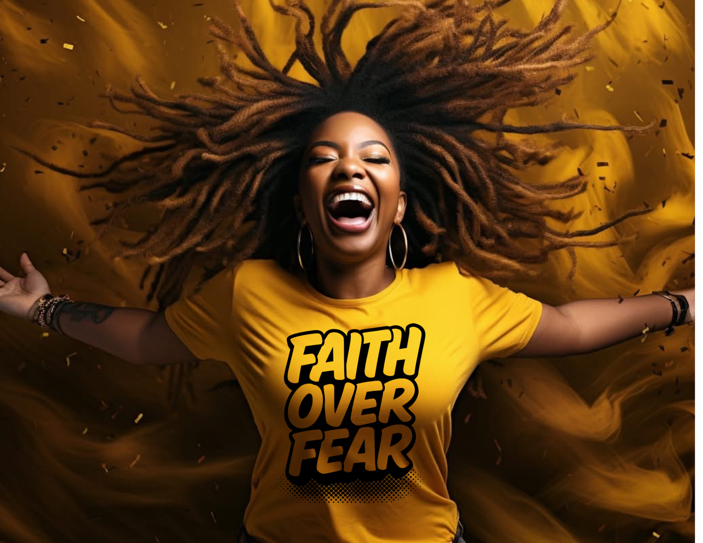 Faith Over Fear PNG, Christian Inspirational Quote Digital Download for Shirts, Tumblers & Crafts