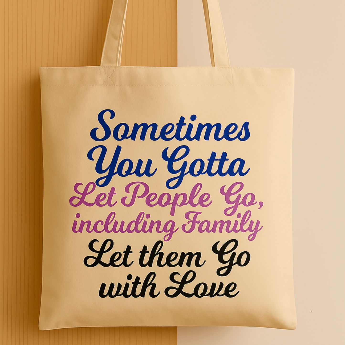 Let Them Go With Love PNG, Encouraging Quote Digital Download