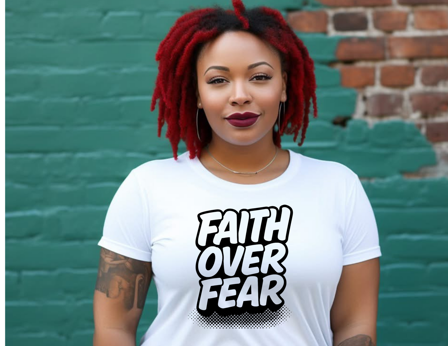 Faith Over Fear PNG, Christian Inspirational Quote Digital Download for Shirts, Tumblers & Crafts