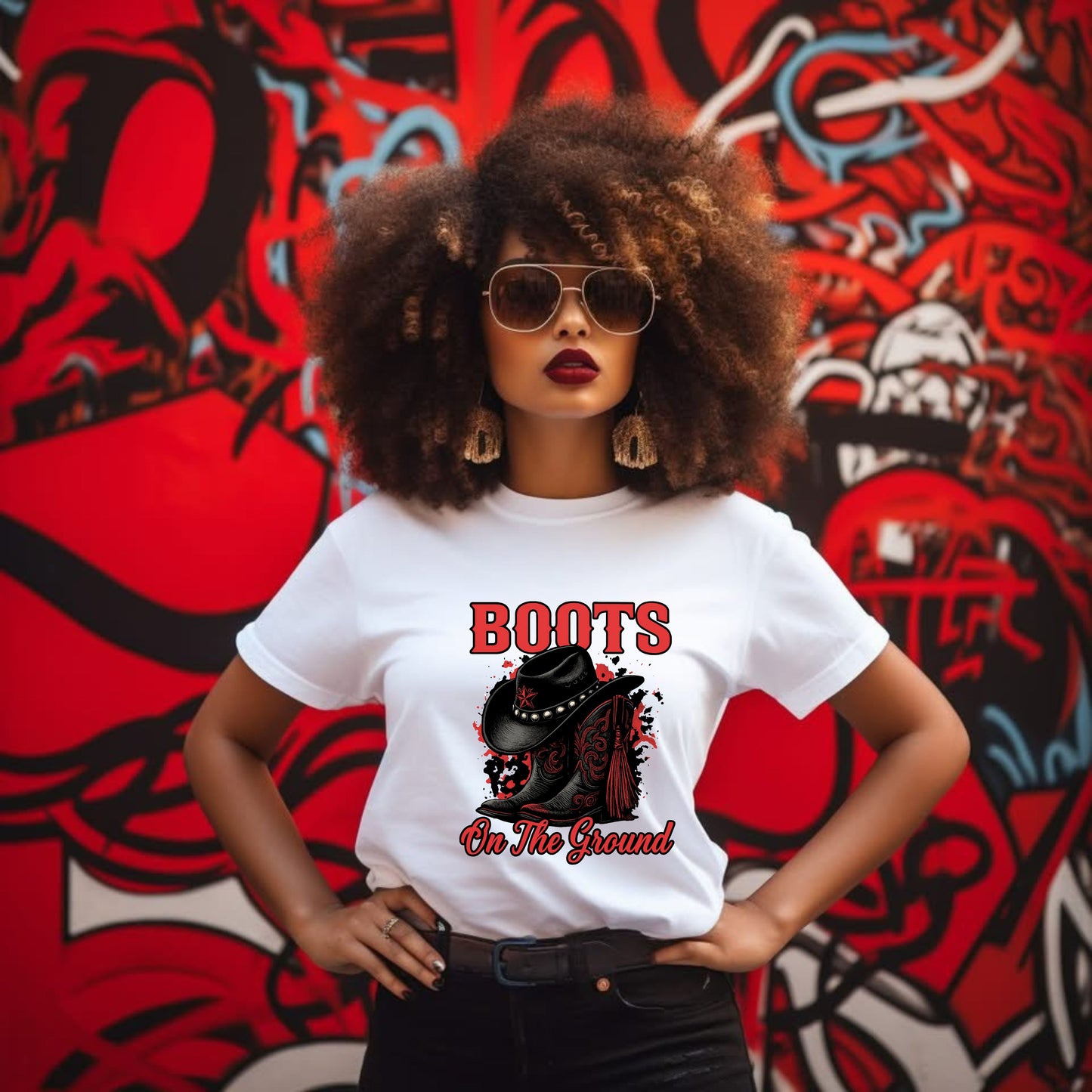 Boots on the Ground Western Inspired Sublimation Design (PNG)