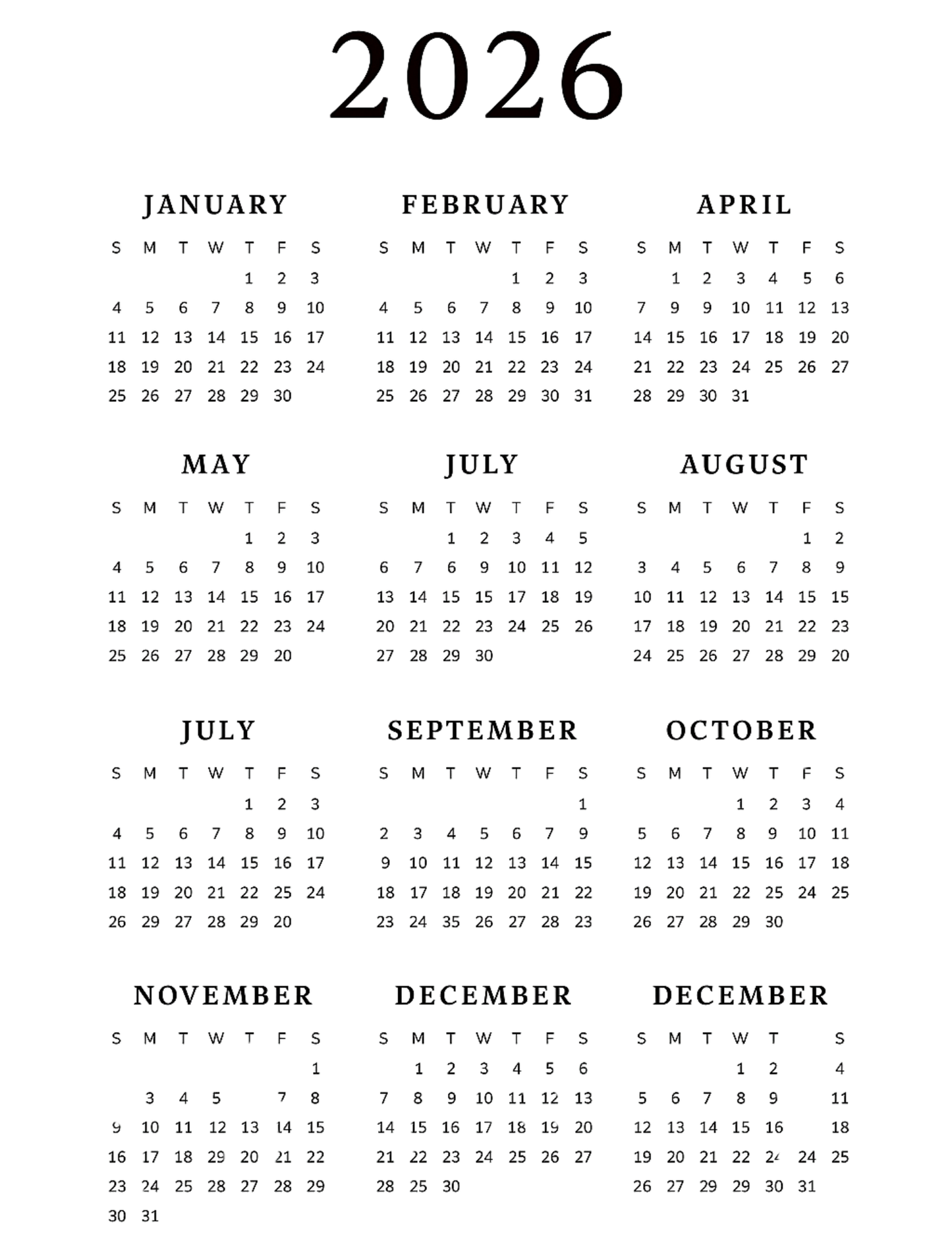Daily Planner – 12 Page Printable Planner