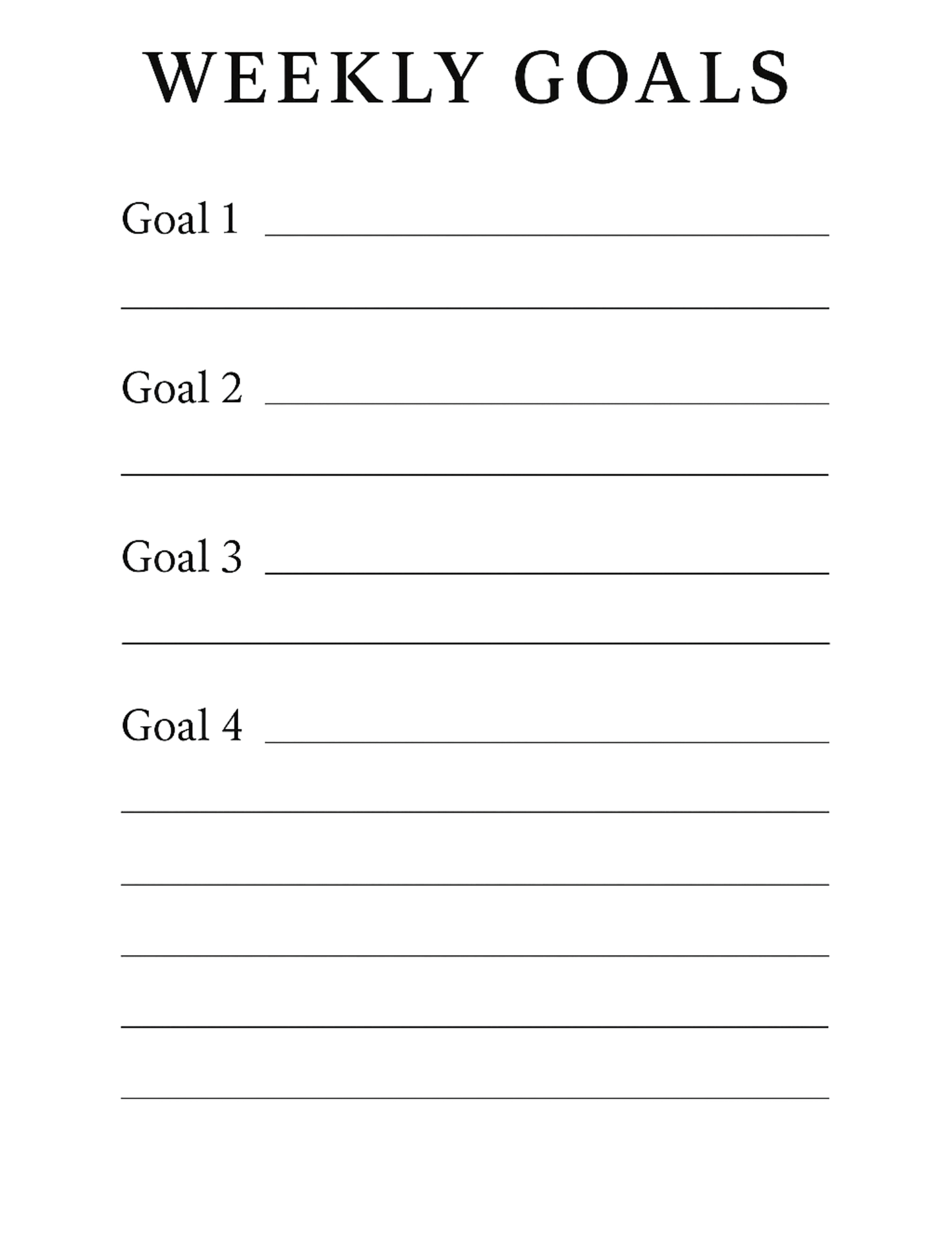 Daily Planner – 12 Page Printable Planner